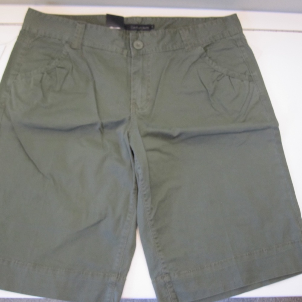 Calvin Klein Olive Green Shorts Knee Length